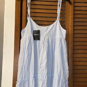 Forever 21 light blue baby doll dress